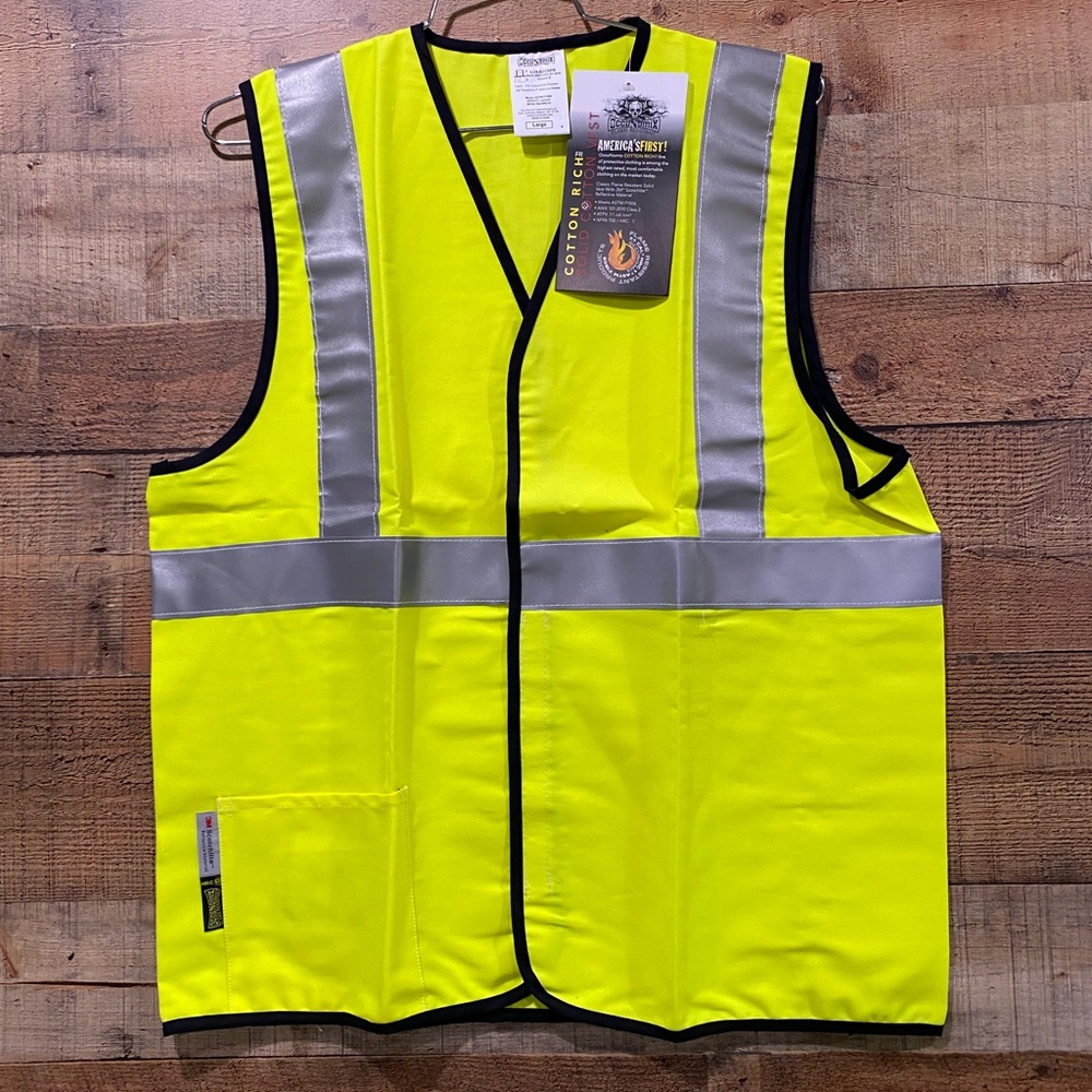 New With Tags Occunomix High Visibility Safety Vest Size Large